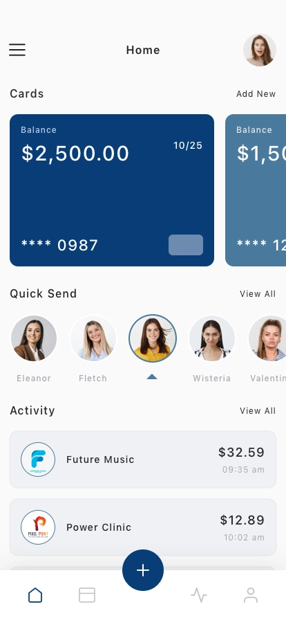 Smart Finance Mobile App UI Kit - Screenshot 1