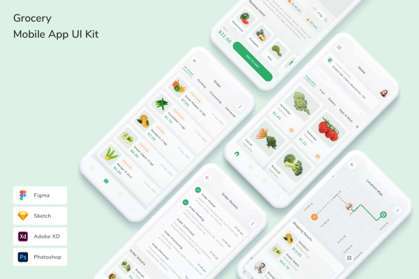 Grocery Mobile App UI Kit