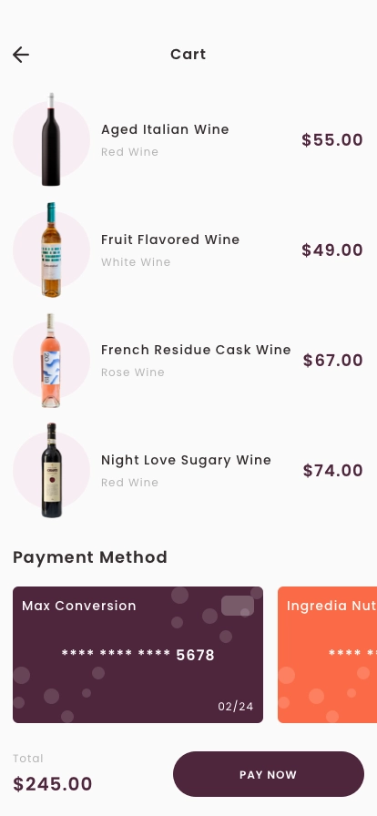 Wine Guide & Shop Mobile App UI Kit - Screenshot 4