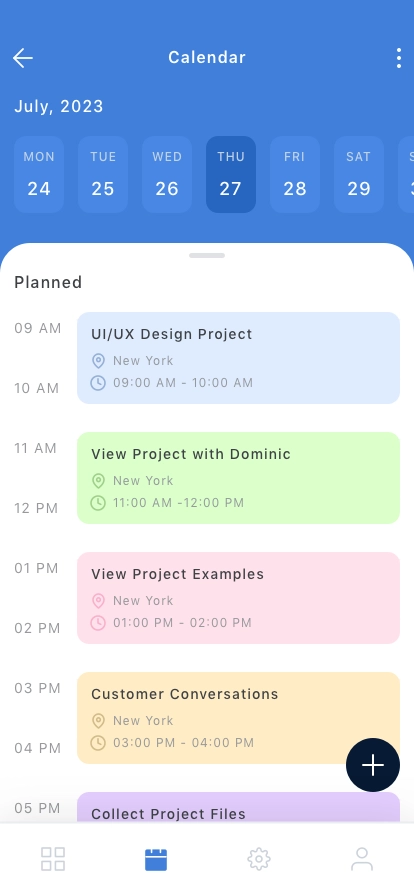 Work Planner Mobile App UI Kit - Screenshot 4