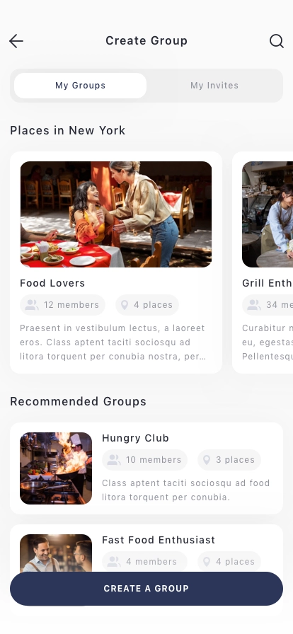 Restaurant Finder Mobile App UI Kit - Screenshot 5
