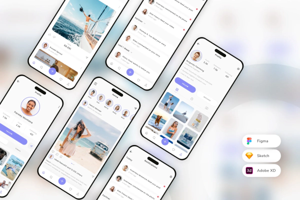 Social Media & Feed Mobile App UI Kit