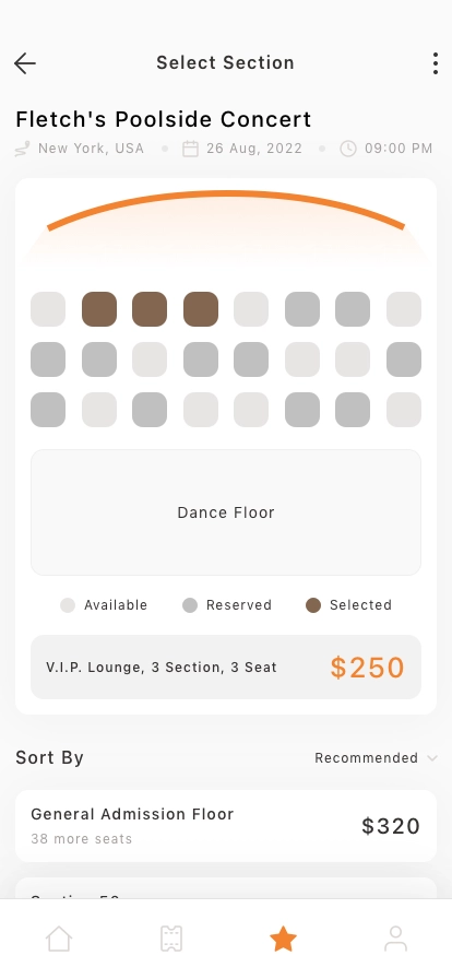 Concert Ticket Mobile App UI Kit - Screenshot 5