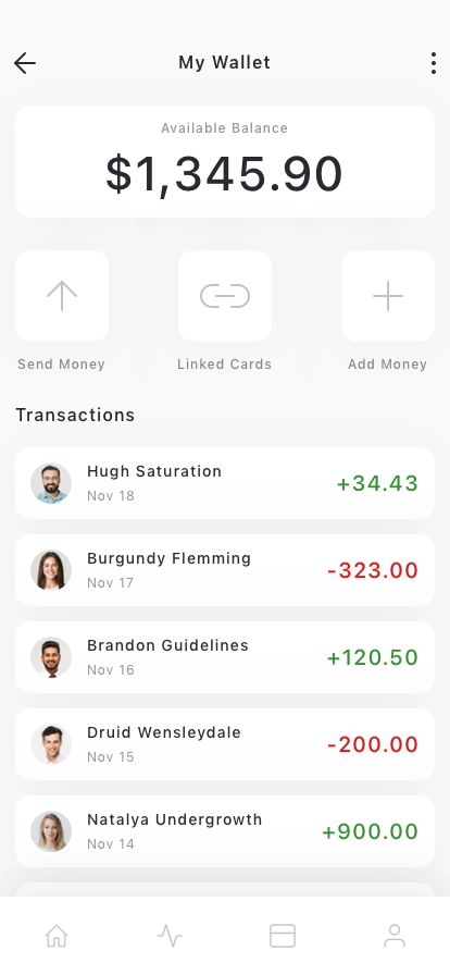 P2P Fintech Mobile App UI Kit - Screenshot 3