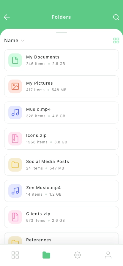 File Manager Mobile App UI Kit - Screenshot 4