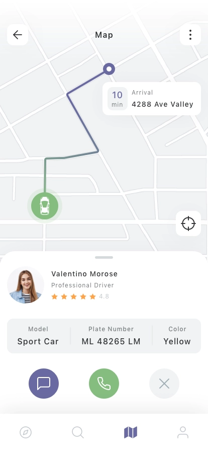 Navigation & Maps Mobile App UI Kit - Screenshot 3