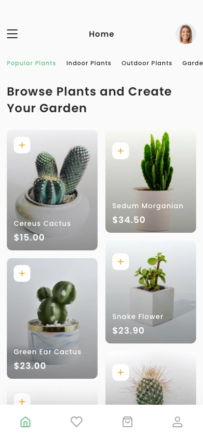 Cactus & Plant Shop Mobile App UI Kit - Screenshot 3