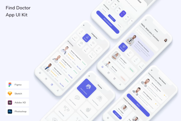 Find Doctor App UI Kit