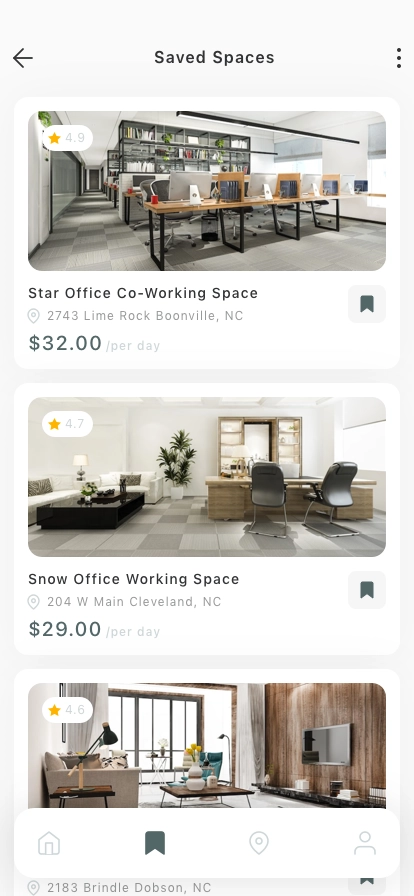 Coworking Space Mobile App UI Kit - Screenshot 3