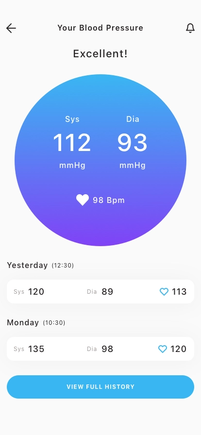 Blood Pressure Mobile App UI Kit - Screenshot 5