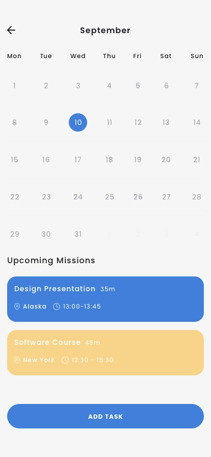 Work Planner App UI Kit - Screenshot 3