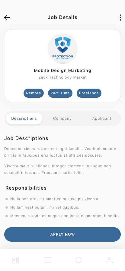 AI Job Finder Mobile App UI Kit - Screenshot 4