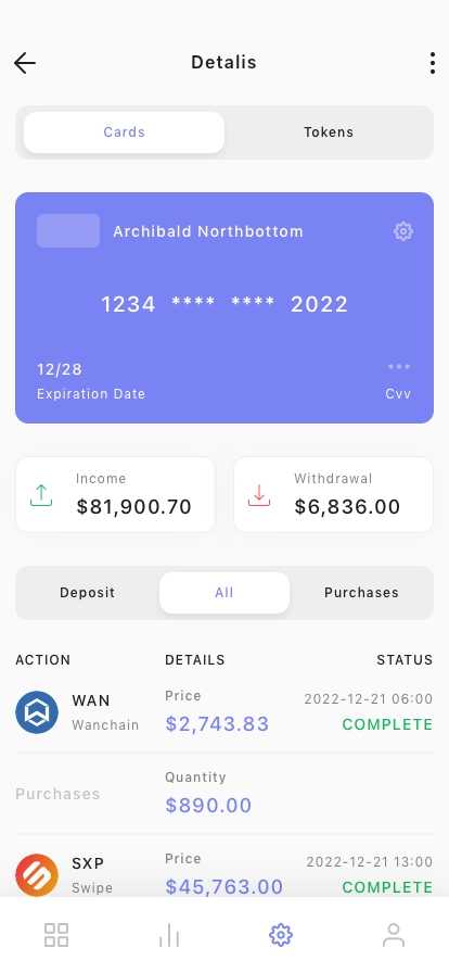 Crypto Exchanging Mobile App UI Kit - Screenshot 5
