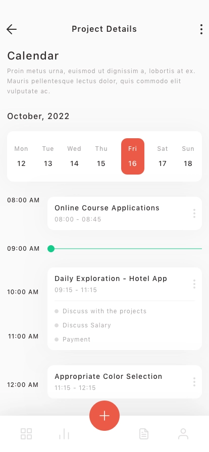 Project Management Mobile App UI Kit - Screenshot 3