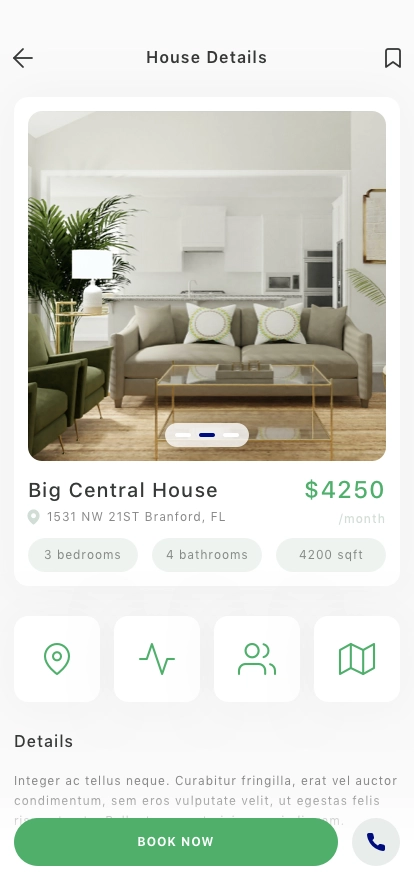 Real Estate Mobile App UI Kit - Screenshot 4