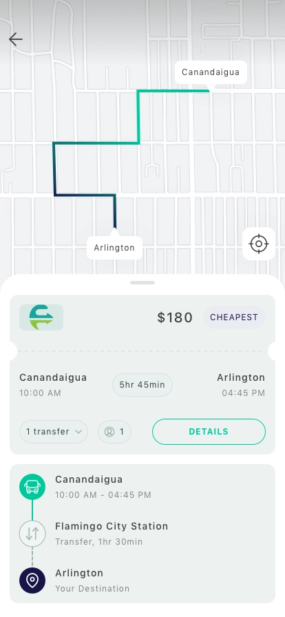 Bus Tracking Mobile App UI Kit - Screenshot 2