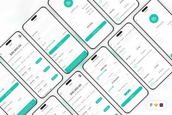 Loan Assistant Mobile App UI Kit