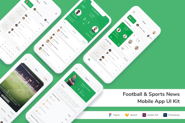 Football & Sports News Mobile App UI Kit