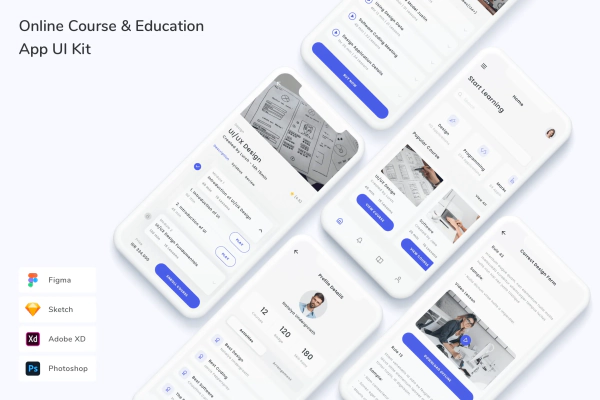 Online Course & Education App UI Kit