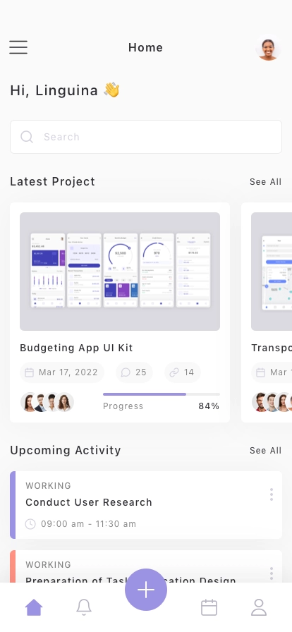 ToDo & Task Manager Mobile App UI Kit - Screenshot 1