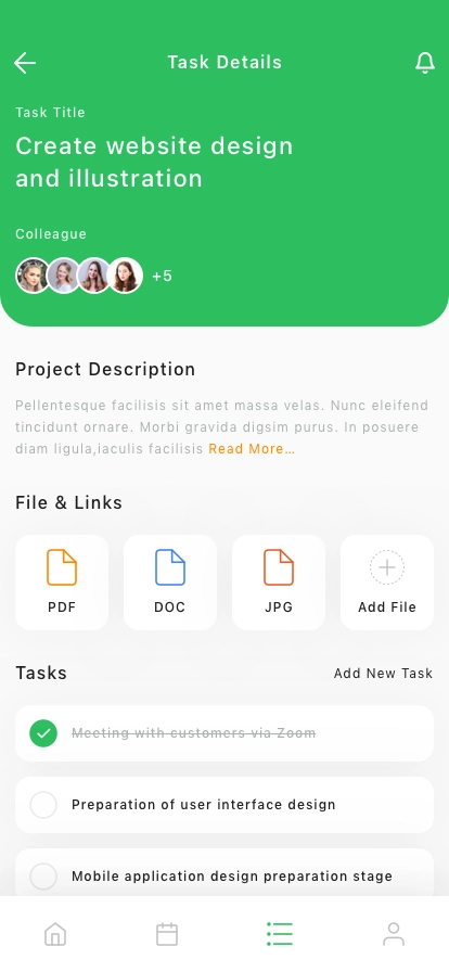 Productivity Mobile App UI Kit - Screenshot 5