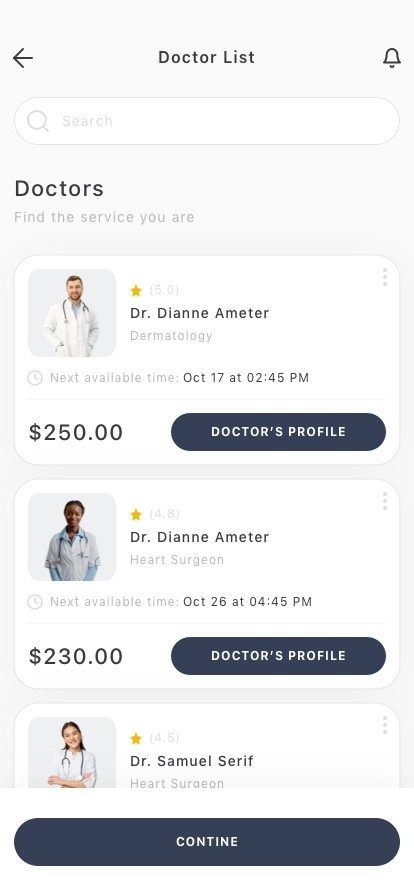Healthcare Consultation Mobile App UI Kit - Screenshot 3