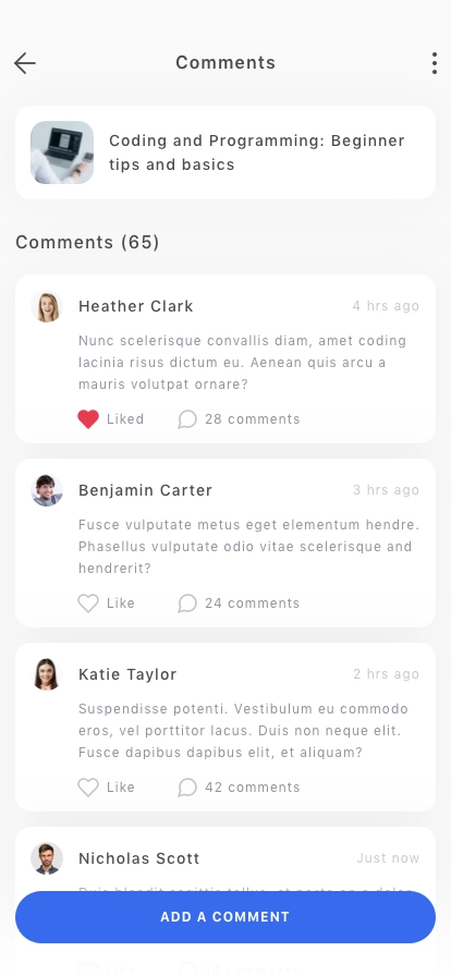 CMS Mobile App UI Kit - Screenshot 5