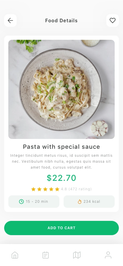Food Delivery Mobile App UI Kit - Screenshot 3