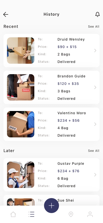 Shipping Mobile App UI Kit - Screenshot 5