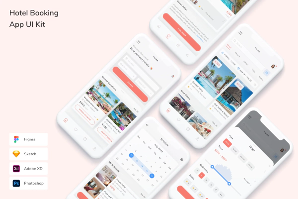 Hotel Booking App UI Kit