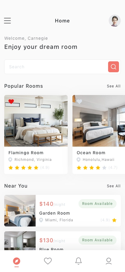 Room Booking Mobile App UI Kit for Figma, Sketch & XD | UIworkshop