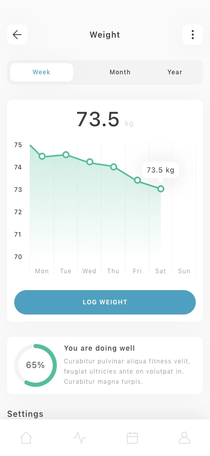 Fitness Coach Mobile App UI Kit - Screenshot 2