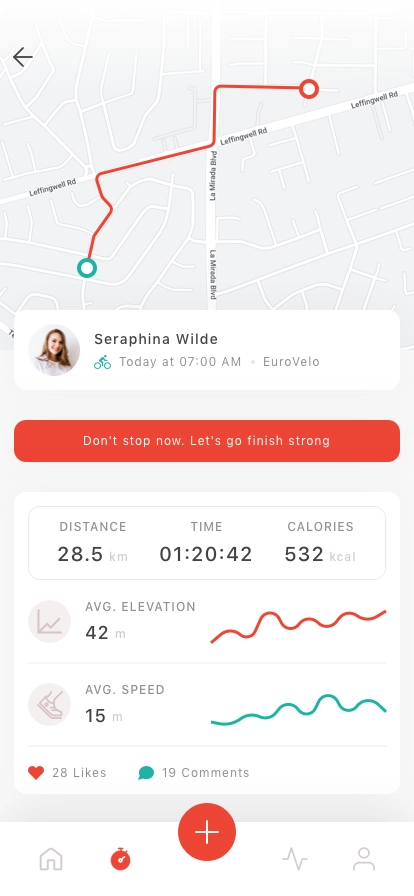 Activity Tracker Mobile App UI Kit - Screenshot 2