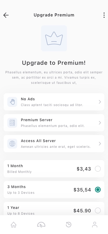 VPN Mobile App UI Kit - Screenshot 4
