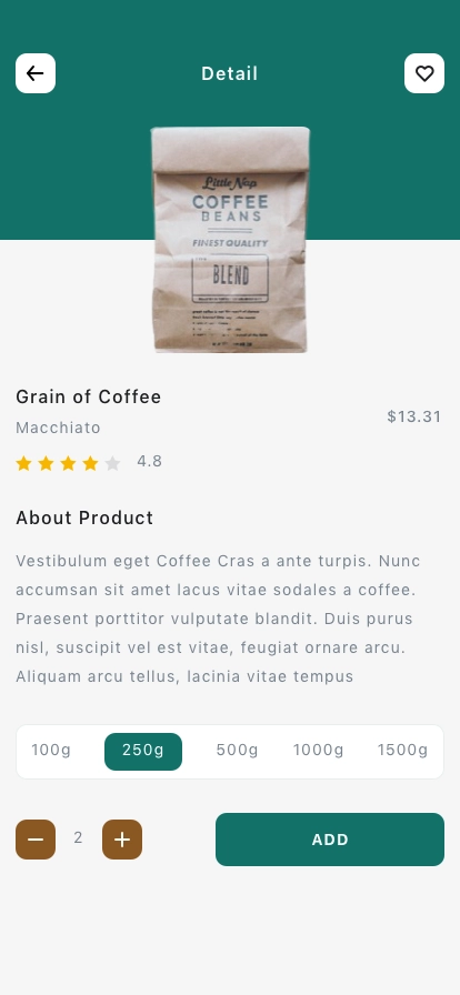 Coffee Corner Mobile App UI Kit - Screenshot 5