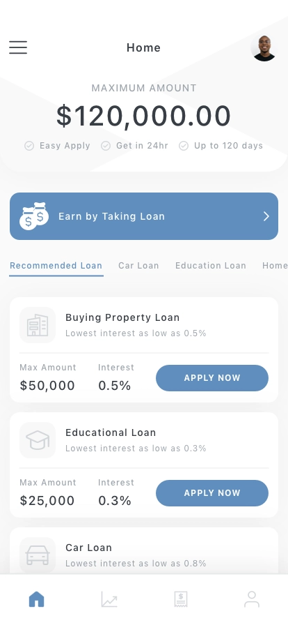 Loan Calculator Mobile App UI Kit - Screenshot 1