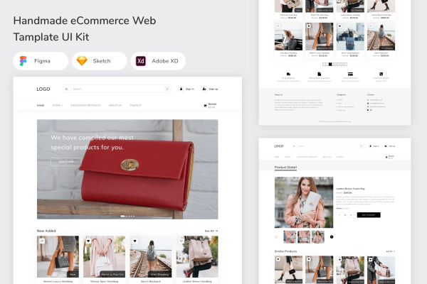 Handmade eCommerce Web Tamplate UI Kit