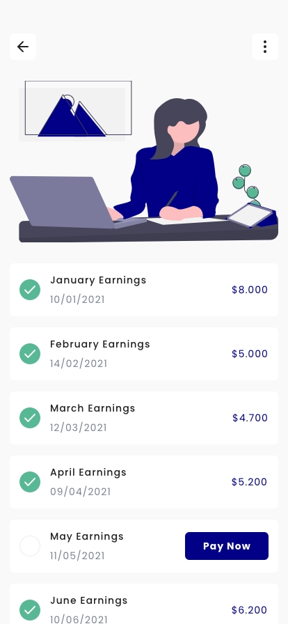 Freelancer Accounting Mobile App UI Kit - Screenshot 4