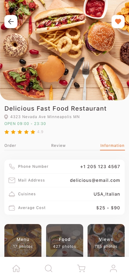 Food Delivery Mobile App UI Kit - Screenshot 4