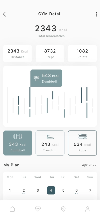 GYM & Workout Mobile App UI Kit - Screenshot 4