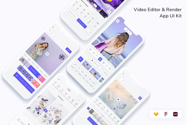 Video Editor & Render App UI Kit