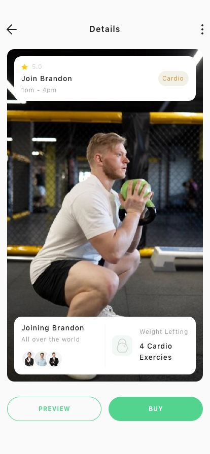 Personal Workout Mobile App UI Kit - Screenshot 2