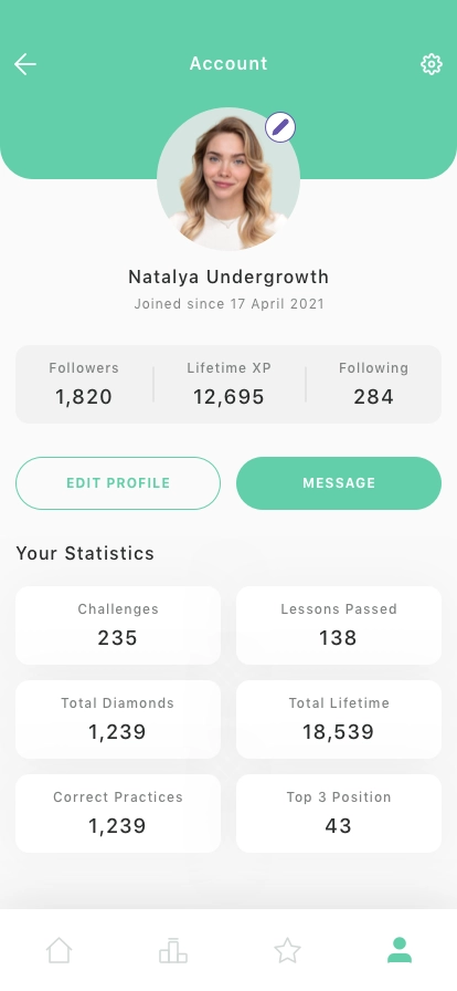 Language Learning Mobile App UI Kit - Screenshot 5