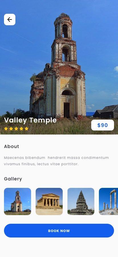 Tour Booking Mobile App UI Kit - Screenshot 4