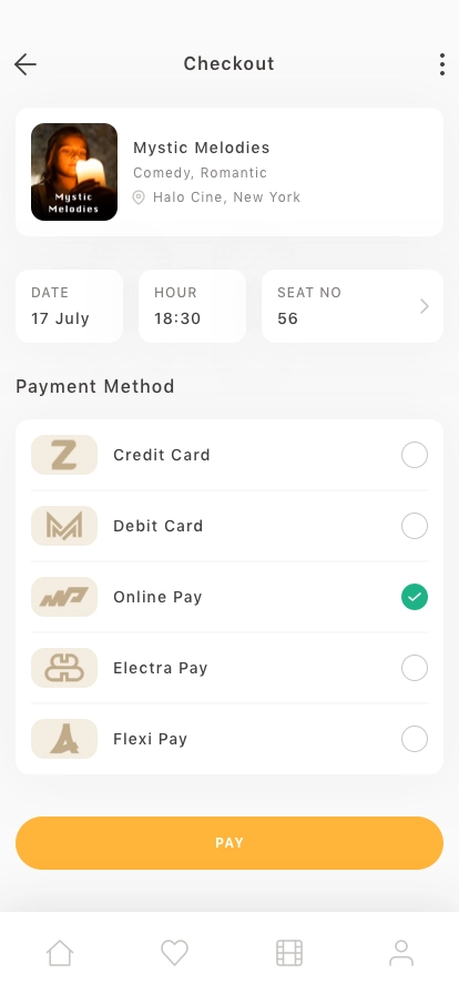 Movie Ticket Mobile App UI Kit - Screenshot 4