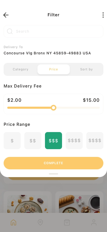 Food Ordering Mobile App UI Kit - Screenshot 2