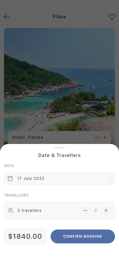 Trip & Explore Mobile App UI Kit - Screenshot 5
