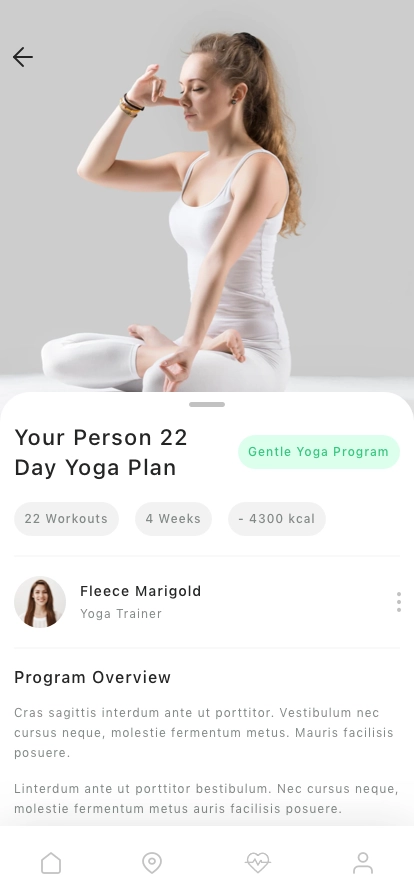 GYM & Fitness App UI Kit - Screenshot 2