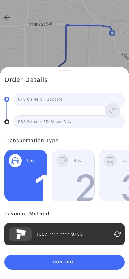 Public Transport Mobile App UI Kit - Screenshot 2