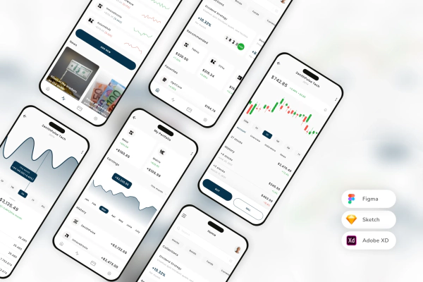 Stock Market Mobile App UI Kit